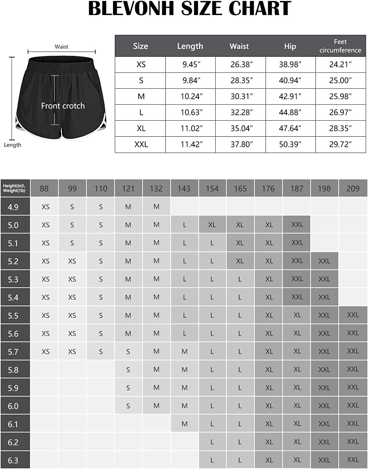 BLEVONH Women Elastic Waist Double Layer Casual Running Shorts with Side Pockets - Image 6